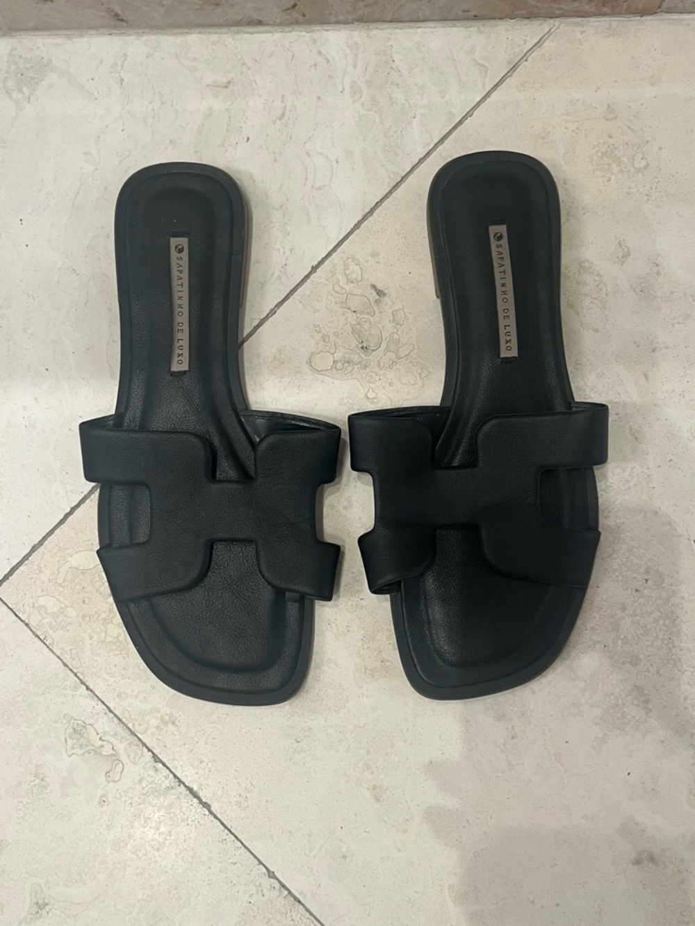 Black Women's Slide Sandals